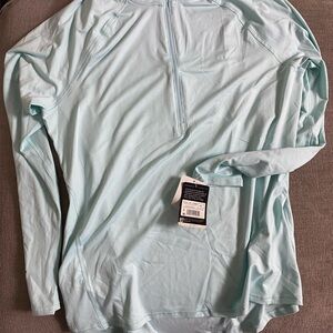 Light Blue Long Sleeve Athletic Top